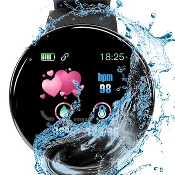 1 ~ 10PCS Smart Watch kerek vérnyomásmérő pulzusmérő férfi fitneszkövető SmartWatch Android IOS női sport elektron 3