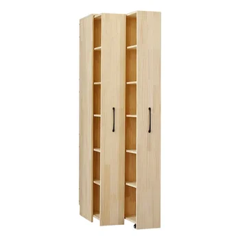 Fenyő könyvespolc push-pull porálló könyvespolc Gyermek kerekes könyvespolc Fiók típusú cserélhető tárolószekrény szekrény 3