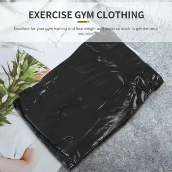 Heavy Duty Fitness Fogyás Izzadság Szauna Suit Exercise Gym Anti-Rip Black XL