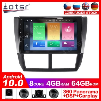 Android 10.0 GPS navigációs rádiólejátszó Subaru Forester 2008-2013 Video Player Stereo Headuint ingyenes Beépített Carplay dsp