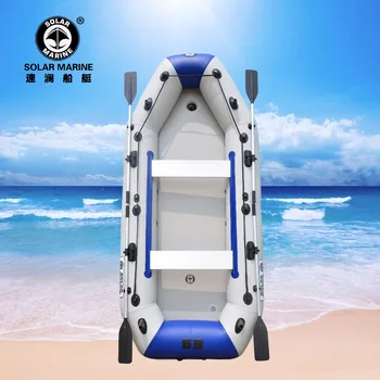 Solar Marine 6 személyes 3,6 m PVC felfújható csónak evezés Kajak horgászkenu tartozékokkal szabadtéri vízi sportokhoz