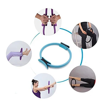 38CM Jóga fitnesz gyűrű kör Pilates női Lány gyakorlat Otthoni ellenállás Rugalmasság Jóga gyűrű kör Edzőterem Pilates kiegészítők 1