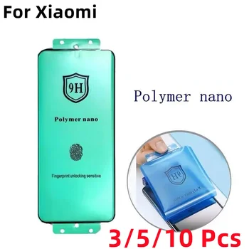 Full Glue HD polimer nano 9H PMMA képernyővédő fólia Xiaomi Mi 14 13 12 11 10 Pro Ultra 12X 12S 12T 13T 11T puha kerámiafilmhez