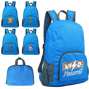 Összecsukható hátizsák vízálló táska Kültéri kempingezés Túrázás Hegymászás Sport Sport Könnyű Csomagolható Kép Sport Iskola Hátizsákok
