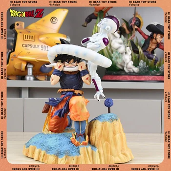 Dragon Ball Z anime figurák Son Goku és Frieza 26cm akció figura Pvc szobor modell baba játékok gyűjthető íróasztal dekorációs ajándék