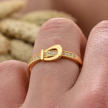 Ukrajna Arany színű gyűrűk nőknek Lányok Férfiak Ukrán etnikai ékszerek Réz aranyozott gyűrű