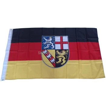 Saar állam Saar-vidék Németország zászló 3x5ft 90x150cm World Country Nation Banner Custom Digital nyomtatott poliészter