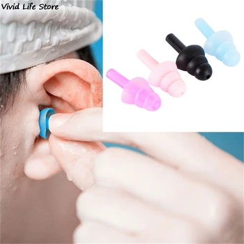 4db szilikon vízálló úszó füldugók füldugók fülvédő Zajcsökkentő védő fülvédő 28 * 11mm 4