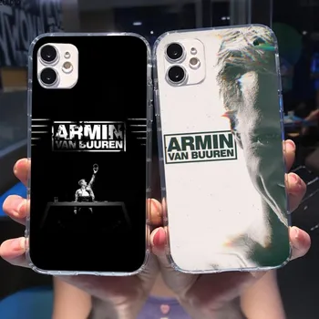 Armin van Buuren mobiltelefon-tok iPhone 15-höz 14 13 12 11 XS X 8 7 6 Plus Mini Pro Max SE 2022 átlátszó telefontok Funda 0