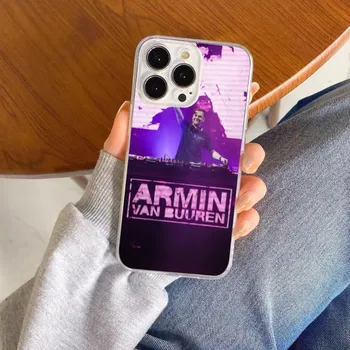 Armin van Buuren mobiltelefon-tok iPhone 15-höz 14 13 12 11 XS X 8 7 6 Plus Mini Pro Max SE 2022 átlátszó telefontok Funda 3