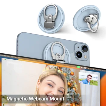  mágneses tartó Apple folytonossági kameratartó MacBook és Mac OS Ventura vagy újabb rendszerekhez iPhone 12/13/14 és iPhone webkamera-tartó