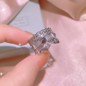100% S925 Sterling ezüst természetes gyémántgyűrű nőstények finom Anillos De True gyémánt ezüst 925 ékszer esküvői szalagok drágakő